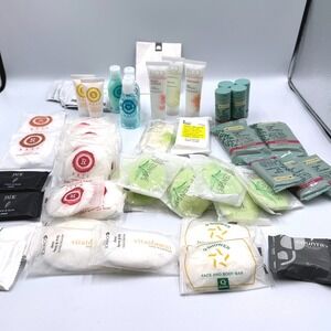 Bulk Lot of Assorted Travel Size Hotel Toiletries Soap Shampoo Lotion